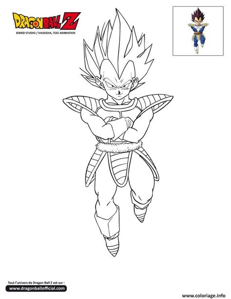 Coloriage dbz vegeta dragon ball z officiel à imprimer Vegeta Dragon Ball Z, Dbz Vegeta, Adult Coloring Designs, Dragon Ball Artwork, Dragon Ball Art, Anime Dragon Ball, Colouring Pages, Dragon Ball Super, Dragon Ball Z