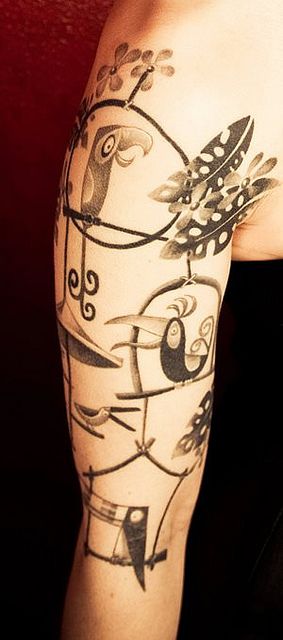 Enchanted Tiki Room | Slave to the Needle Tiki Room Tattoo, Room Tattoo, Tiki Tattoo, Enchanted Tiki Room, Vintage Tiki, Tiki Room, Body Modification, Real Tattoo, Disney Tattoos