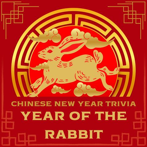 Happy chinese new year 2023 rabbit zodiac sign, Lunar New Year, Chinese Zodiac, Chinese Zodiac Rabbit, Year Of The Rabbit 2023, Chinese New Year 2023, Lunar New Year 2023, Chinese Year Of The Rabbit, Rabbit Year, Chinese Rabbit, Spring Festival, Chinese New Year Rabbit, Chinese Astrology, Zodiac, Happy chinese new year 2023 rabbit zodiac sign, kongzili, chinese new year trivia, year of water rabbit, golden cloud and asian elements with gold paper cut style on red color background. New Year Trivia, Chinese New Year 2023 Rabbit, Zodiac Sign Wallpaper, Happy Chinese New Year 2023, Chinese Rabbit, Water Rabbit, 2023 Rabbit, Chinese Zodiac Rabbit, Zodiac Rabbit