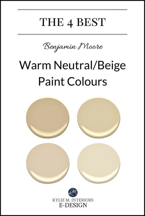 The best warm neutral, beige or tan paint colours. Kylie M E-design. Benjamin Moore Color consultant and expert Beige Paint Colors Sherwin Williams, Tan Paint Colors, Warm Neutral Paint Colors, Color Consultant, Best Neutral Paint Colors, Beige Paint Colors, Tan Paint, Interior Paint Colors Schemes, Best Interior Paint