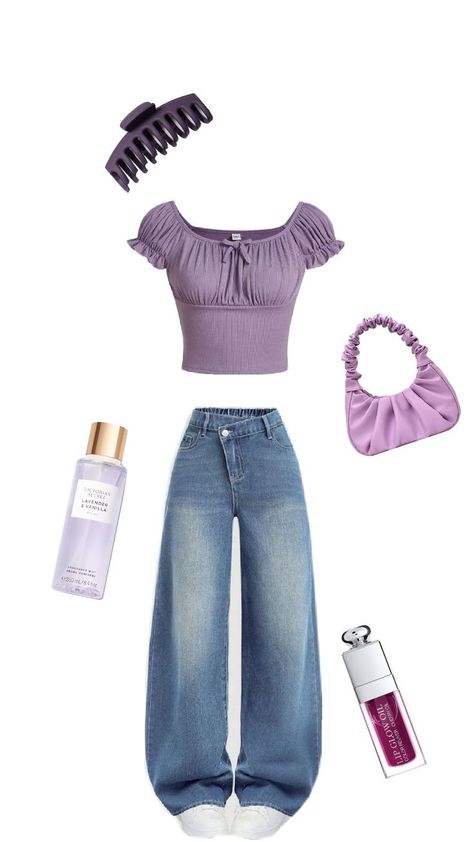 Purple Coquette Outfit, Light Purple Outfit, Purple Coquette, Purple Palette, Purple Outfit, Purple Outfits, Dark Purple, Light Purple, Cute Outfits