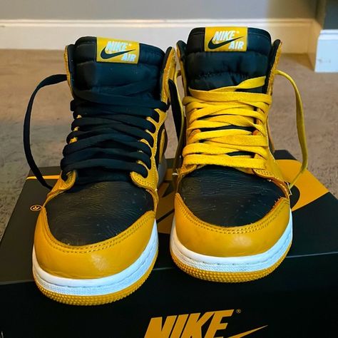 Jordan 1 Retro High Pollen Jordan 1 Pollen Outfit, Jordan 1 Retro High, Jordan 1 Retro, Jordan 1, Jordan, Plus Fashion, Fashion Trends, Closet, Fashion Tips