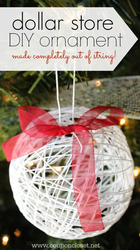 dollar store ornament Diy Christmas Ornaments Easy, Diy Ornament, Homemade Ornaments, Dollar Store Christmas, Easy Christmas Crafts, Easy Christmas Diy, Christmas Ornaments Homemade, Christmas Ornament Crafts, Christmas Crafts For Kids