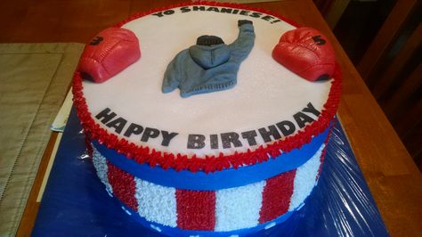 Rocky Balboa Cake Boxing Birthday Cakes For Men, Boxing Party, 40th Birthday Men, Movie Cakes, Snowman Cake, Sport Cakes, 50th Birthday Cake, Birthday Cakes For Men, 70th Birthday Parties