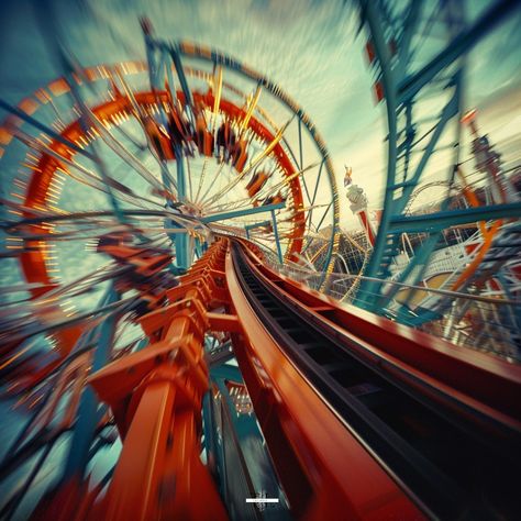 🎢✨ What if a roller-coaster was more than just a ride? Experience the excitement and thrills with these dynamic adventures. 🚗🎢 🔹 Leave a comment and share your favorite ride! Follow for more thrilling adventures. #RollerCoaster #Adventure #HighSpeedThrills #Twisting #AdrenalineFun #ThemeParkRides #ExcitingJourneys #aiArt #ThrillSeekers #RollerCoasterRide #DynamicAdventures #InnovativeArt #aiart #DigitalArt Rollercoaster Photography, Calvin Fischoeder, Roller Coaster Aesthetic, Rollercoaster Aesthetic, Cedar Point Roller Coasters, August Aesthetic, Coaster Art, Cool Coasters, Roller Coasters