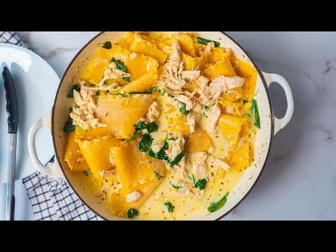 (767) White Chicken Skillet Lasagna - YouTube White Chicken Skillet Lasagna 12 Tomatoes, White Chicken Skillet Lasagna, Lasagna Skillet, Skillet Lasagna, Chicken Skillet, Chicken Lasagna, Chicken Entrees, Turkey Dishes, 12 Tomatoes