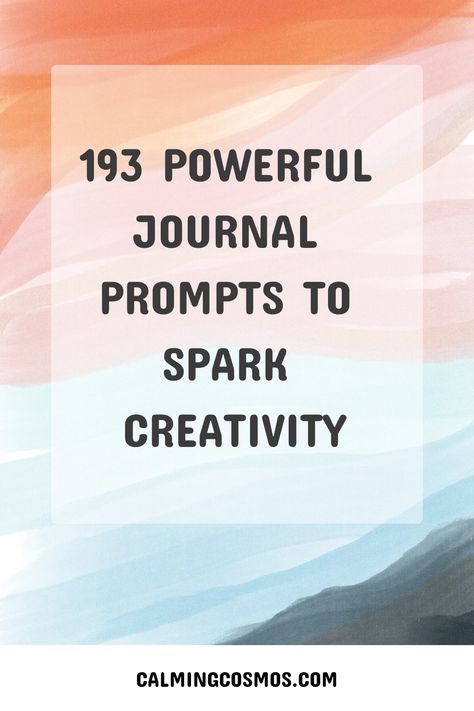 Unleash your creativity with these inspiring journal prompts for self-discovery. Dive deep into your thoughts and emotions as you explore new ideas through writing. Whether you're a writer, artist, designer, or simply looking to boost your creativity, these exercises are perfect for all adults seeking to unlock their imaginative potential. Engage in innovative creative journaling and watch your ideas come to life on the page. Spark new inspiration with these thought-provoking prompts designed to Creative Writing Journal Prompts, Creative Writing Prompts For Adults, Journal Prompts For Witches, Writer Journal Ideas, Journal Prompts For Writers, Journal Prompts For Creativity, Drawing Journal Ideas, Journal Prompts Fun, Journal Prompts Aesthetic