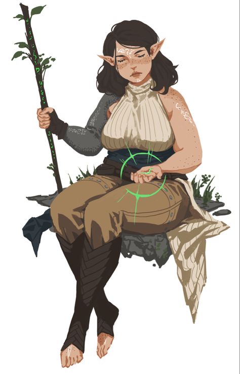 Dnd Druid, Elf Druid, Female Elf, Wood Elf, Kunst Inspiration, Dungeons And Dragons Characters, Dnd Art, Arte Fantasy, Fantasy Inspiration