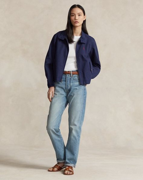 Ralph Lauren Summer, Jacket Outfit Women, Women Ralph Lauren, Canvas Jacket, Jacket Outfit, Summer Jacket, Outfit Women, Spring Jackets, Light Jacket