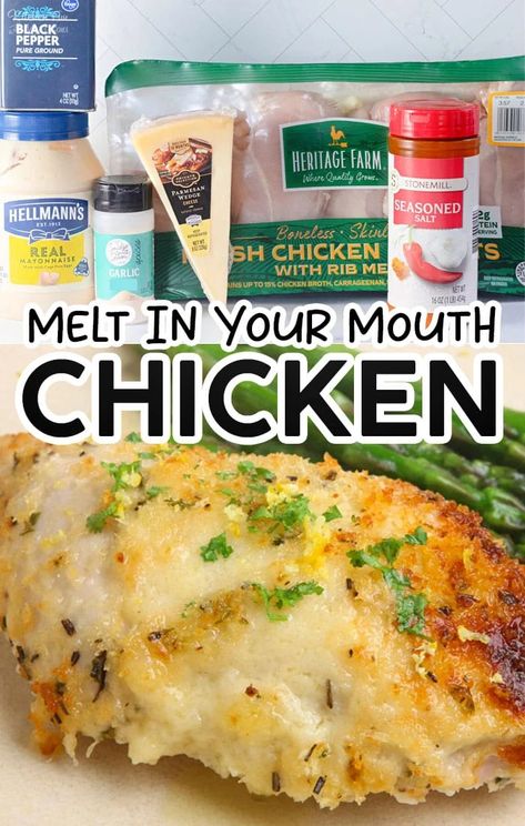 Melt In Your Mouth Chicken, Mouth Chicken, Crockpot Chicken And Gravy, Chicken Marsala Easy, Chicken Melts, Fantastic Recipes, Chicken Breast Recipes Baked, Easy Chicken Breast, Chicken Breast Recipes Easy