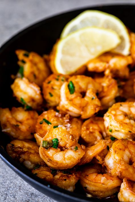 Jalapeño lemon butter shrimp is a delicious, keto-friendly recipe. #ketorecipe #shrimprecipe Shrimp Jalapeno Recipes, Jalapeno Shrimp Recipes, Shrimp And Jalapeno Recipe, Lemon Butter Baked Shrimp, Jalapeno Shrimp, Jalapeño Shrimp, Lemon Butter Shrimp Bake, Spicy Garlic Lemon Butter Shrimp With Parmesan Corn Polenta., Baked Shrimp With Garlic Lemon Butter