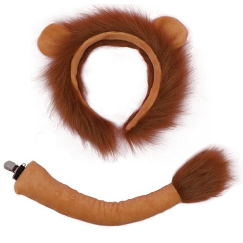 PRICES MAY VARY. Hand Wash Only Soft and Comfortable: the lion tail costume is mainly made of soft plush, skin friendly and comfortable, not easy to shed or fall out, with steel wire embedded inside, flexible and adjustable, simple to change different shapes; The animal ears headband is mainly made of plush, fluffy and nice to touch Adding to Your Cuteness: the lion ears and tail set adopt lion design, looking cute and adorable, and the headband has a pair of ears, lovely enough, making you stan Lion Ears Headband, Lion Headband, Lion Tail, Lion Dress, Lion Ears, Lion Costume, Ears And Tail, Dressup Party, Ears Headband