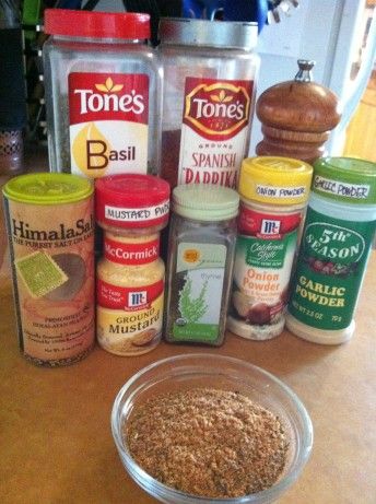 couldnt find any meatloaf seasoning packet-type recipes on here (cuz i dont like to buy them) for more flavor. found this little gem on petitchef.com Mccormick Meatloaf Seasoning, Meatloaf Seasoning, Diy Seasonings, Spice Rubs, Homemade Dry Mixes, Homemade Seasoning, Diy Mixes, Dry Rubs, Homemade Spice Mix