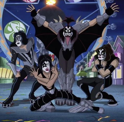 Scooby Doo Kiss Rock And Roll Mystery, Scooby Doo And Kiss, Banda Kiss, Kiss Music, Scooby Doo Images, Eric Carr, Kiss Army, Kiss Art, Arte Van Gogh