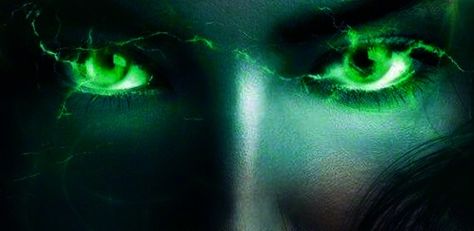 Green Eyes Aesthetic, Green Powers, Glowing Green Eyes, Witch Eyes, Fantasy Eyes, Lightning Powers, Eyes Aesthetic, Demon Eyes, Green Magic