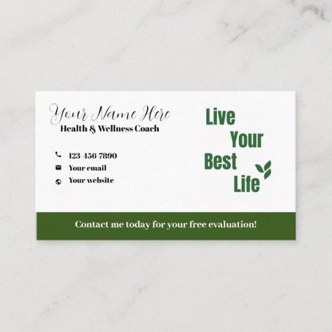 Herbalife Nutrition Health & Wellness Coach Business Card Template $28.05 by DesignsByLindsey Herbalife Business Cards Design, Herbalife Business Cards, Coach Business Card, Wellness Coaching Business, Herbalife Business, Nutrition Club, Wellness Coaching, Visiting Card Design, White Business Card