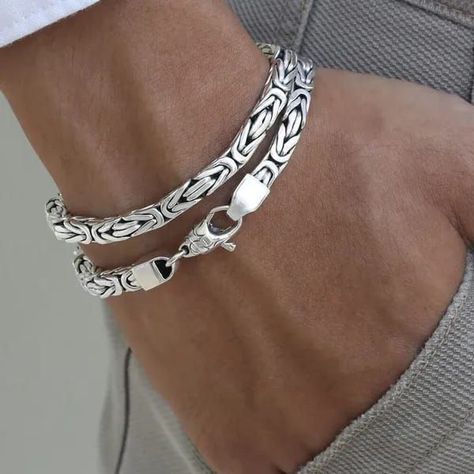 [Sponsored] Silver Bracelet For Men | Silver Bracelets #mensjewelrybraceletsilver Mens Jewelry Bracelet Silver, Silver Bracelet For Men, Silver Braided Bracelet, Mens Silver Jewelry, Mens Bracelet Silver, Jewelry Bracelets Silver, Chain Fashion, Woven Bracelets, Bracelet For Men