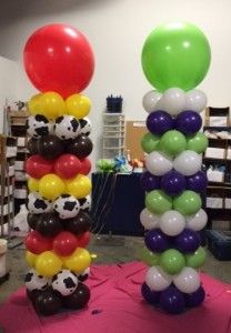 Toy Story Balloon Column, To The Infinity And Beyond, Buzz Lightyear Birthday Party, Buzz Lightyear Party, Buzz Lightyear Birthday, Toy Story Party Decorations, 2nd Birthday Party For Boys, Toy Story Baby, 2nd Birthday Boys