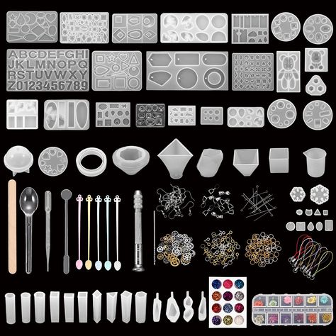 Jewelry Findings Guide Resin, Jewelry Making Materials, Resin Tools, Diy Resin Mold, Molds For Resin, Resin Products, Silicone Resin Molds, Casting Resin Molds, Diy Resin Crafts