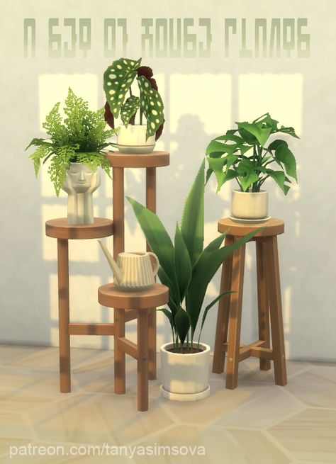 Sims 4 Potted Plants Cc, Sims 4 Plants Patreon, Sims 4 Cc Plants Patreon, The Sims 4 Cc Plants, Sims 4 Plants Cc, Cc Furniture, Games Ideas, Sims 4 Cc Furniture, House Plants Decor