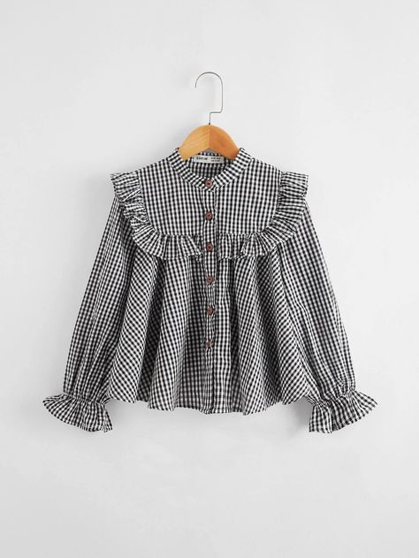 Fashion Psychology, Girls Top Design, मेहंदी डिजाइन, Fashionable Tops, Blouse Casual Fashion, Gingham Top, Women Blouses Fashion, Fashion Top Outfits, Fashion Tops Blouse