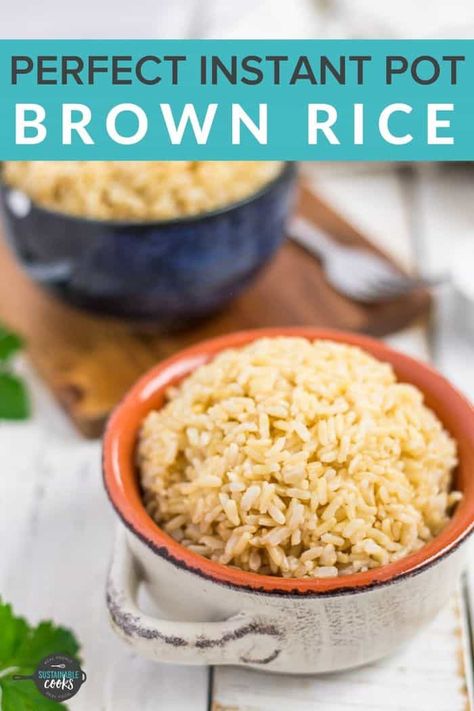 Make perfect Instant Pot Brown Jasmine Rice for a speedy side dish that the whole family will love! Made in a flash in a pressure cooker, this healthy rice is great for meal prep and is pairs well with so many dishes. No pressure cooker? You’ll also find stovetop instructions in the recipe. Jasmine Rice In Instant Pot, Jasmine Rice Instant Pot, Pressure Cooker Brown Rice, Rice In Instant Pot, Instant Pot Brown Rice, Rice In The Instant Pot, Perfect Brown Rice, Rice Instant Pot, Brown Jasmine Rice