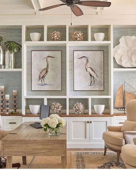 Coastal Decorating Living Room, Coastal Living Rooms, Coastal Bedrooms, Beach House Interior, Coastal Living Room, Nautical Home, Coastal Interiors, Hem Design, Natural Home Decor