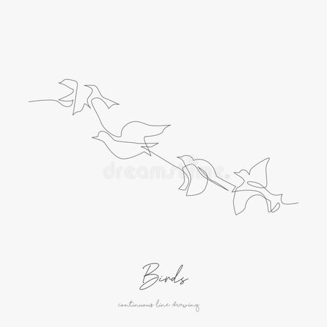 Birds Line Art, One Line Bird Drawing, One Line Drawing Bird, One Line Bird Tattoo, Bird Tattoo Simple, Sketch Bird, Simple Bird Drawing, Hand Drawing Sketch, Continuous Line Tattoo