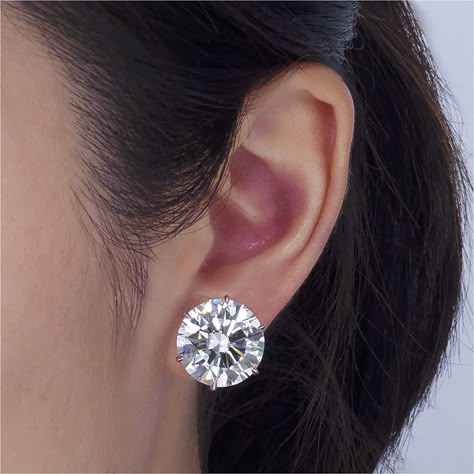 A MAGNIFICENT PAIR OF IMPORTANT DIAMOND EARRINGS Luxury Earrings With Single Cut Diamonds, Luxury Round Diamond Cut Earrings, Luxury Silver Diamond Earrings, Modern Style, Luxury Diamond-shaped Diamond Earrings, Large Diamond Stud Earrings, Luxury Diamond-cut Diamond-shaped Earrings, Treasure Hoard, Expensive Earrings, Big Rangoli