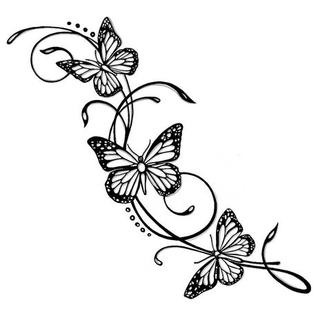 Butterfly Tattoo Sketch, 3 Butterfly Tattoo, Growth Tattoos, Butterfly Tattoo Stencil, Meaning Tattoos, Tattoos Butterfly, Tattoos Aesthetic, Unique Butterfly Tattoos, Guys Tattoos