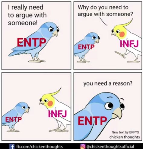 Entp Infj, Infj And Entp, Infj Relationships, Infj Humor, Entp Personality Type, Introverted Thinking, Mbti Test, Myers Briggs Personality Test, Infj Mbti