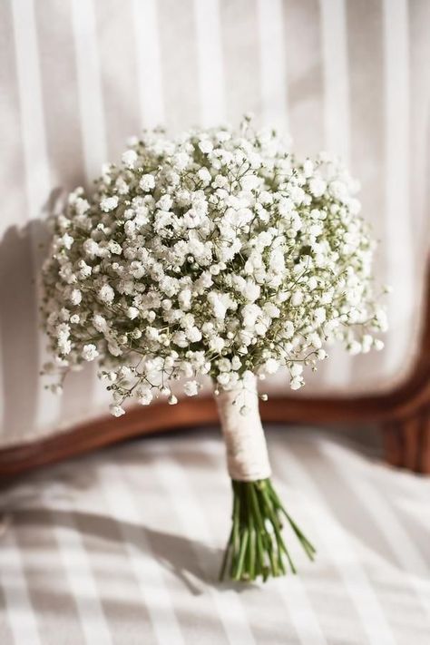 Gypsophila Wedding Bouquet, Flower Reception, Wedding Reception Flower Arrangements, Small Bridesmaid Bouquets, Small Bridal Bouquets, Small Wedding Bouquets, Gypsophila Bouquet, Gypsophila Wedding, Flower Arrangements Wedding