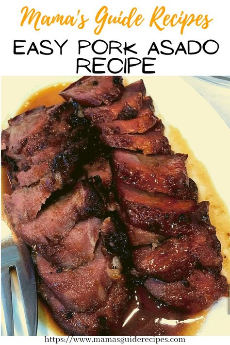 Pork Tenderloin Filipino Recipes, Eisbein Recipe, Pork Asado, Pata Recipe, Asado Recipe, Filipino Pork Recipes, Honey Garlic Ribs, Honey Garlic Pork Chops, Filipino Recipe