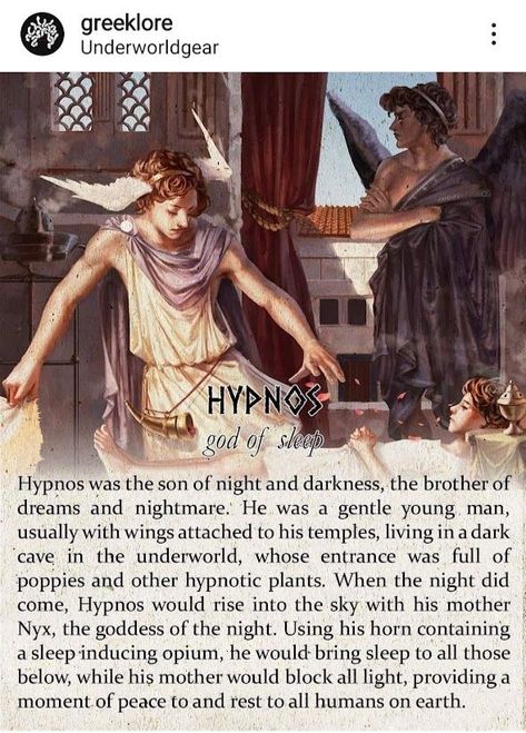 God Hypnos, Hypnos God Of Sleep, Hypnos God, God Of Sleep, Greece Mythology, Greek Pantheon, Greek Mythology Gods, Roman Gods, Greek Gods And Goddesses