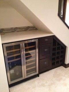 Under stairs Bar Bar Under Stairs, تحت الدرج, Stairs Storage, Stairs Ideas, Staircase Storage, Under The Stairs, Man Cave Home Bar, Small Basements, Basement Makeover