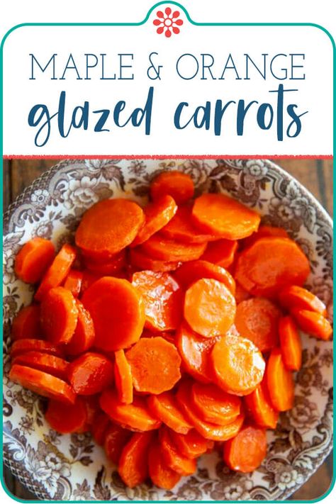 Orange Glazed Carrots Recipe, Orange Glazed Carrots, Carrots Side Dish, Side Dishes For Salmon, Maple Glazed Carrots, Veggie Side Dish Recipes, Cooked Carrots, Glazed Carrots, Carrot Recipes