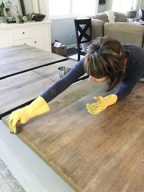 How To Stain A Dining Room Table, Strip Dining Room Table, Kitchen Table With Metal Base, How To Refinish A Dining Room Table, Strip Dining Table, Refinishing A Dining Room Table, Refinishing Pottery Barn Dining Table, How To Stain A Table, Updating Dining Room Table