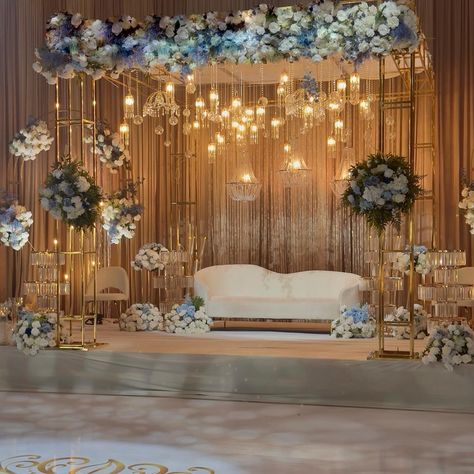 Charmed & Co. (@charmedandco.decor) • Instagram photos and videos Valima Decoration, Engagement Stage, Engagement Stage Decoration, Stage Decoration, Setup Ideas, Stage Decorations, Pre Wedding, Table Decor, Table Decorations