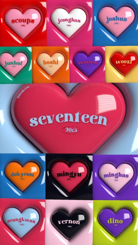 Kidult Seventeen, Seventeen Names, Names Wallpaper, Pocket Full Of Sunshine, Joshua Seventeen, All About Kpop, Joshua Hong, Seventeen Album, Seventeen Wallpapers