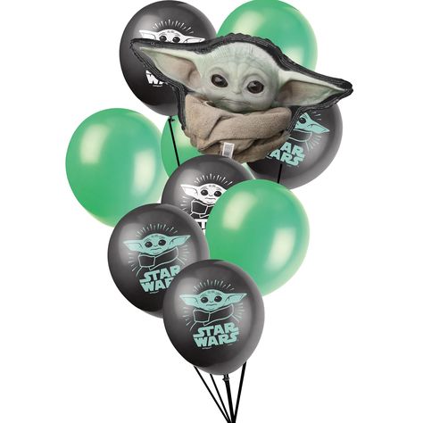 PRICES MAY VARY. Exciting Mandalorian Birthday Party Supplies – A great choice for boys and girls who love Yoda and Star Wars. Great for spiderman parties, birthdays, movie parties and Spiderman man Celebrations Each Baby Yoda Balloon Kit – Contains 8 – 12 inch double sided latex Baby Yoda balloons, 10 – 12 Inch Emerald Green Balloons, 1 – 27 Inch Baby Yoda Foil and Exclusive Costume Wizard Party Planning List Perfect for Mandalorian themed Balloon Displays – The addition of a green balloons wit Party Planning List, Mandalorian Birthday, Star Wars Balloons, Aunt Stuff, Spiderman Man, Yoda Party, Balloon Displays, Birthday Party Balloons, Green Balloons