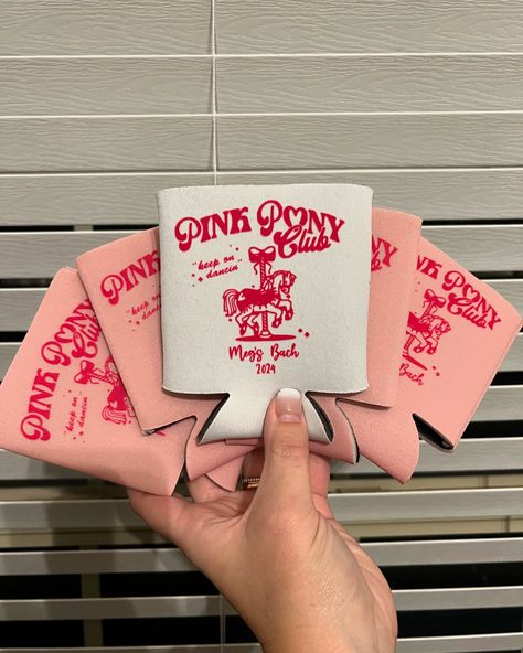 Custom Bachelorette Party Koozies 💃🫶🍻 if you have an idea in mind, send us a message and let’s design one together! Bachelorette Party Koozies, Koozie Design, Custom Bachelorette, S Design, Bachelorette Party, Let It Be, Pink, Quick Saves, Design