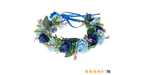 Amazon.com: DDazzling Women Flower Headband Wreath Crown Floral Wedding Garland Wedding Festivals Photo Props (Navy Blue and Light Blue) : Clothing, Shoes & Jewelry Headpiece For Wedding, Summer Beach Hair, Boho Bridal Headband, Beach Hair Accessories, Wreath Crown, Halo Headpiece, Maternity Photo Props, Smelling Flowers, Rose Flower Crown