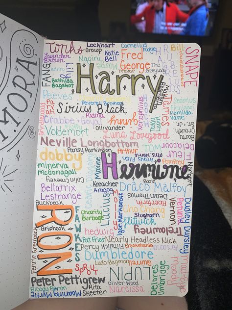 Harry Potter Notebook Ideas, Harry Potter Doodle Art, Harry Potter Journaling, Harry Potter Journal Ideas, Harry Potter Drawings Sketches, Frases Harry Potter, Hogwarts Journal, Harry Potter Doodles, Harry Potter Bullet Journal