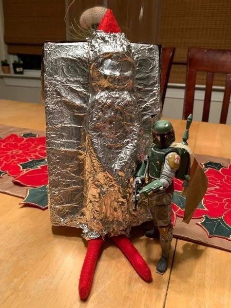 Awesome Elf On The Shelf Ideas, Elf Activities, Xmas Elf, Elf Fun, Star Wars Christmas, Funny Christmas Cards, Xmas Crafts, Christmas Joy, On The Shelf