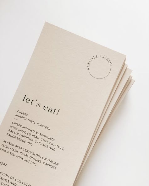 Wedding Stationary • Instagram Menu Design For Wedding, Design For Wedding Reception, Modern Menu Design, Signage For Weddings, Wedding Ideas 2024, Wedding Menus Design, Unique Themes, Design For Wedding, 카드 디자인