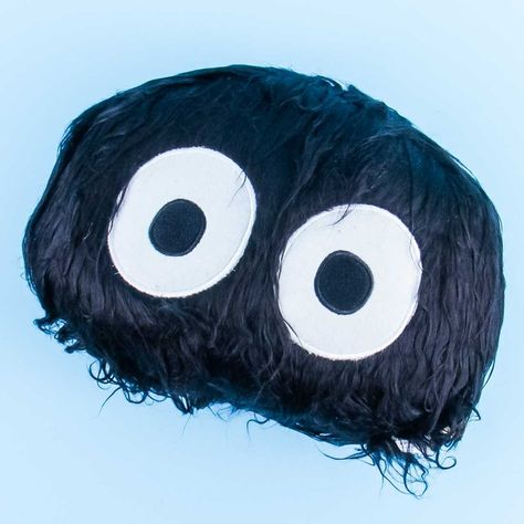 My Neighbor Totoro Cushion - Susuwatari Totoro Pillow, Fluffy Cushions, Japanese Home Decor, Soot Sprites, Ghibli Movies, Cute Home Decor, Kawaii Shop, My Neighbor Totoro, Japanese Animation