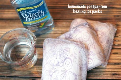 Homemade Postpartum Healing Ice Packs for Mom     witch hazel     water     3-6 “bladder control” incontinence pads or hospital grade pads     gallon zippered bag Diy Postpartum, Healing Witch, Homemade Ice Pack, Labor Day Crafts, Postpartum Healing, Reusable Food Pouches, Cold As Ice, Birth Announcement Girl, Camping Stuff