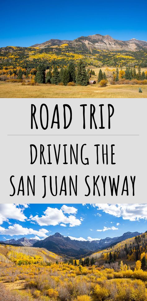 Looking for a great fall road trip? Check out Colorado's San Juan Mountains. San Juan Mountains Colorado, Mountains Colorado, Southwest Colorado, Fall Road Trip, San Juan Mountains, Great Falls, Road Trips, Road Trip, Colorado