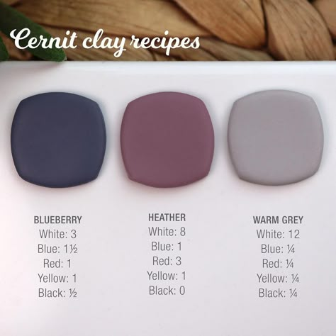 Fimo Clay Colour Recipes, Brown Clay Recipe, Pastel Clay Color Recipe, Clay Colour Recipe, Cernit Color Recipes, Sculpey Premo Color Recipe, Polymer Clay Colour Recipes, Fimo Color Recipes, Boho Chic Color Palette