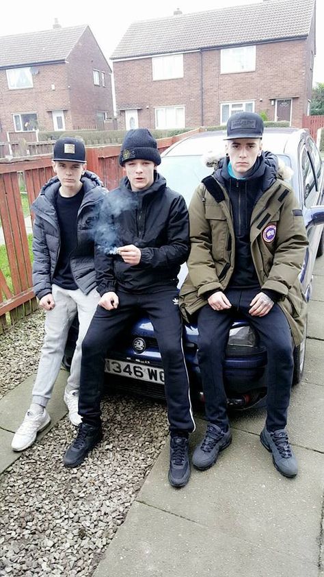 SFL640b Uk Chav, Casual Hooligans, Fit Lads, Scally Lads, Chav Lads, Council Estate, Bad Boy Style, Black Men Fashion Swag, Cool Hairstyles For Men